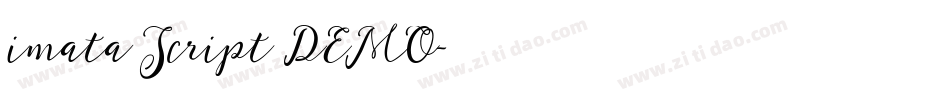 imata Script DEMO字体转换